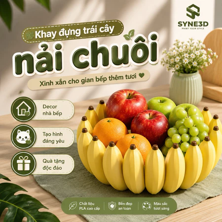 Khay chuối trang trí